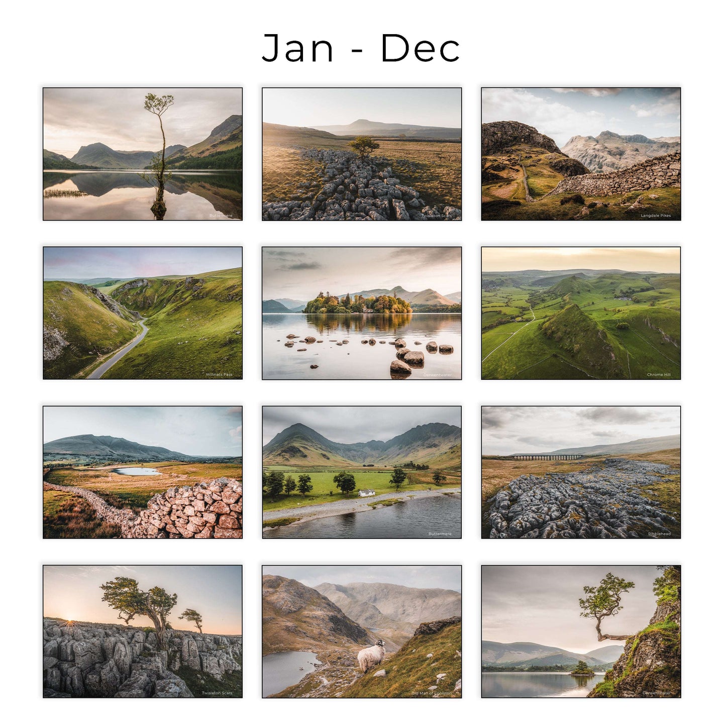 England 2026 – Wall Calendar