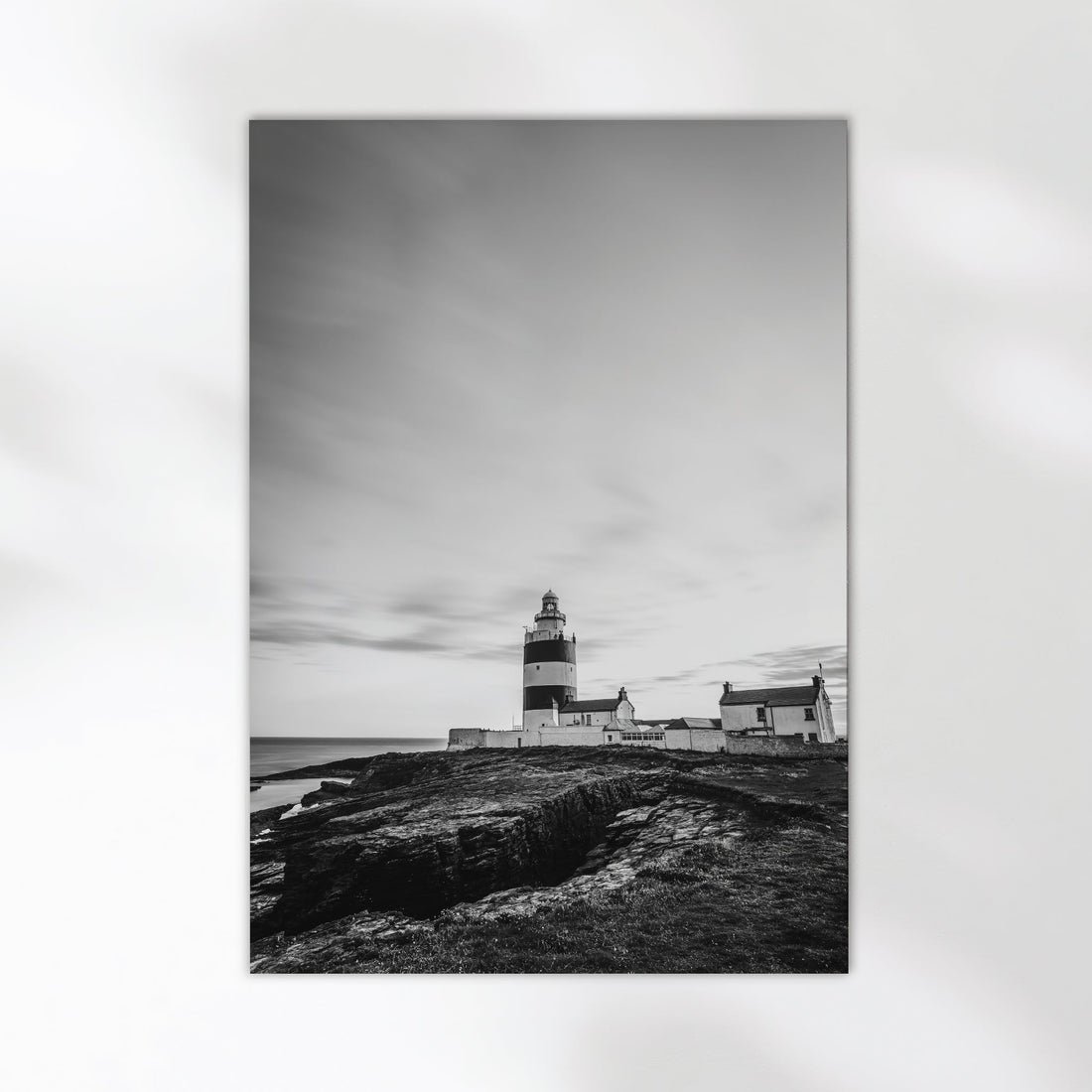 Fine art black and white print of Hook Head Lighthouse, Ireland