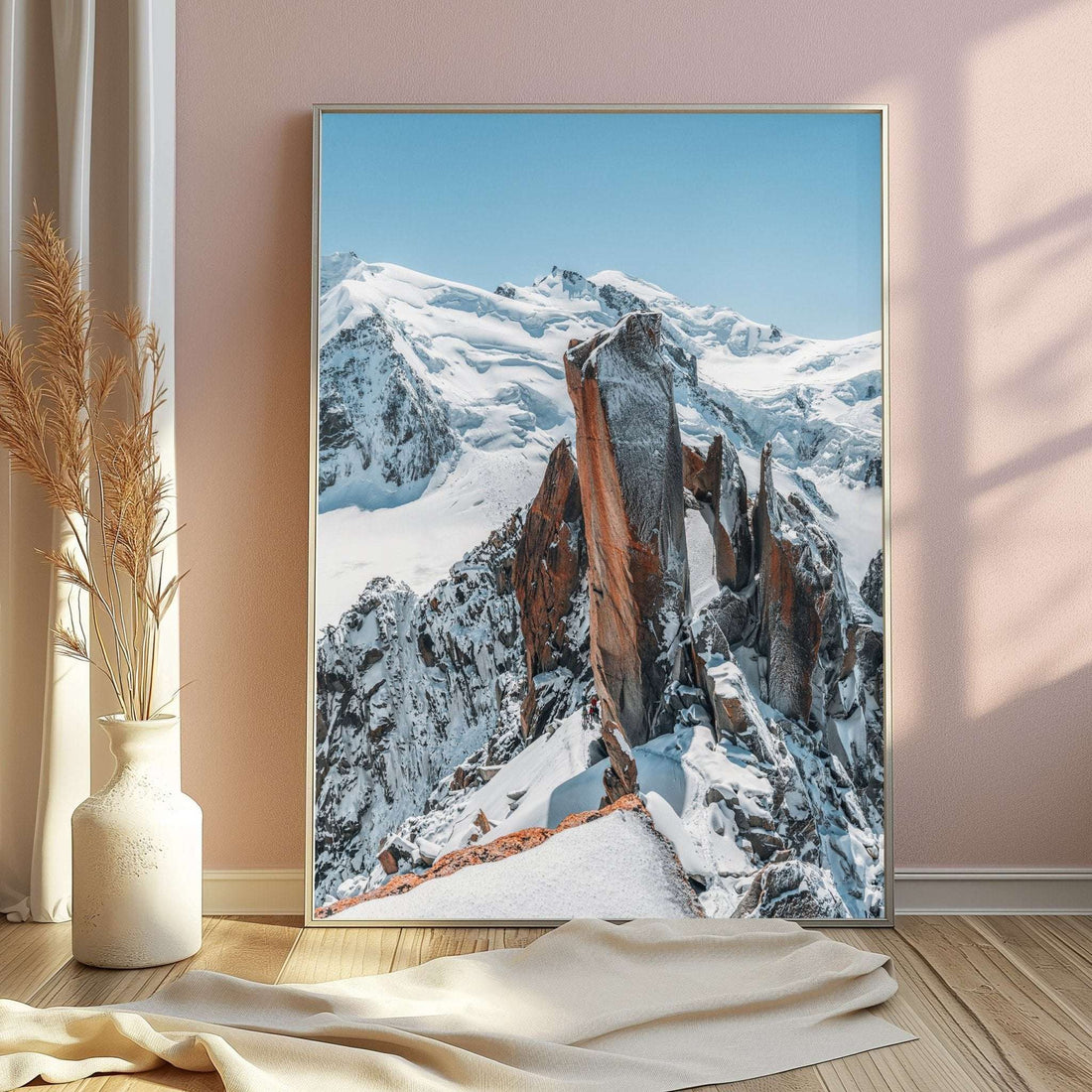 Fine art mountain photography print of Chamonix Alps