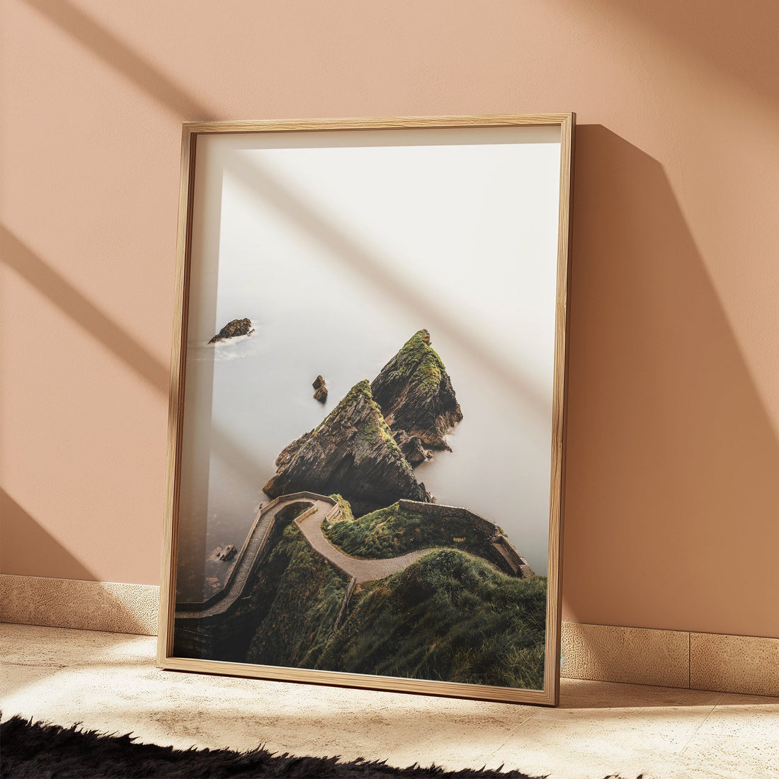 Photographic print of Dunquin and Slea Head Peninsula with ocean view