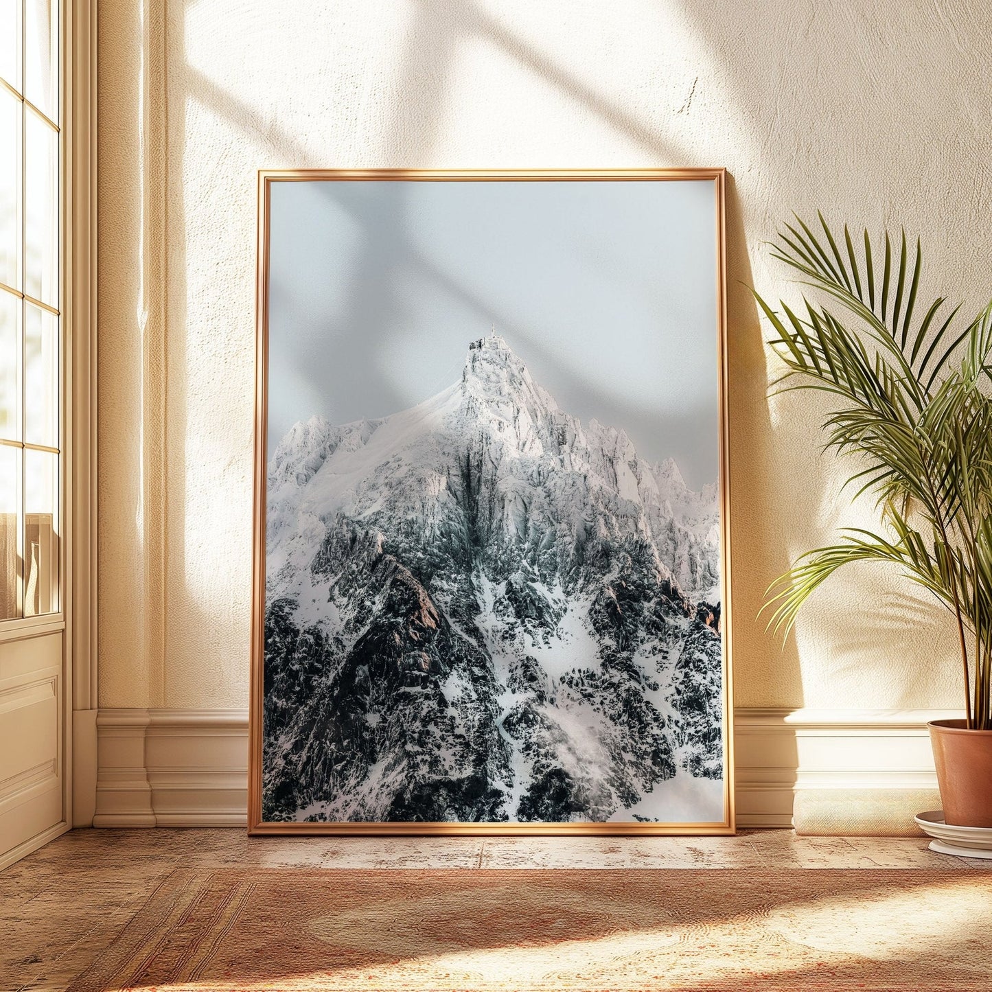 Aiguille du Midi observation platform with snow and stunning alpine views