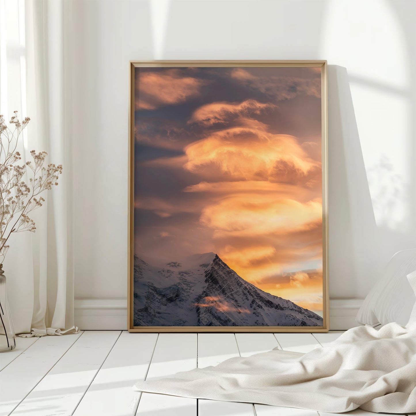 Aiguille du Goûter Druck – Chamonix Sonnenuntergang Alpine Wandkunst Fotografie