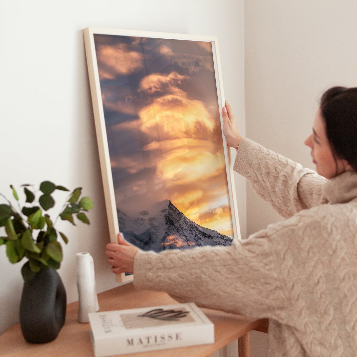 Aiguille du Goûter Druck – Chamonix Sonnenuntergang Alpine Wandkunst Fotografie