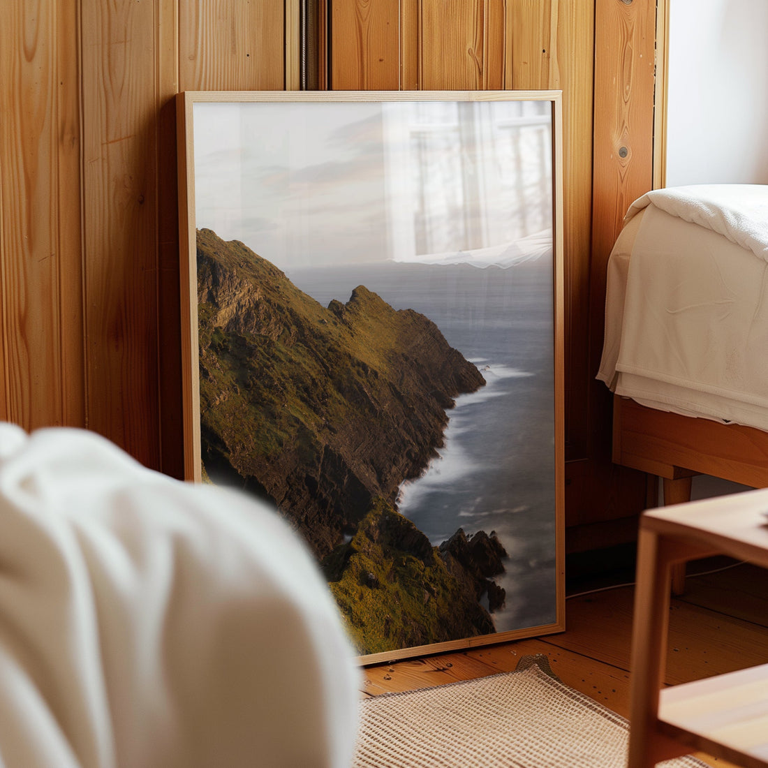 Irish nature photography print of Kerry cliffs and seascape