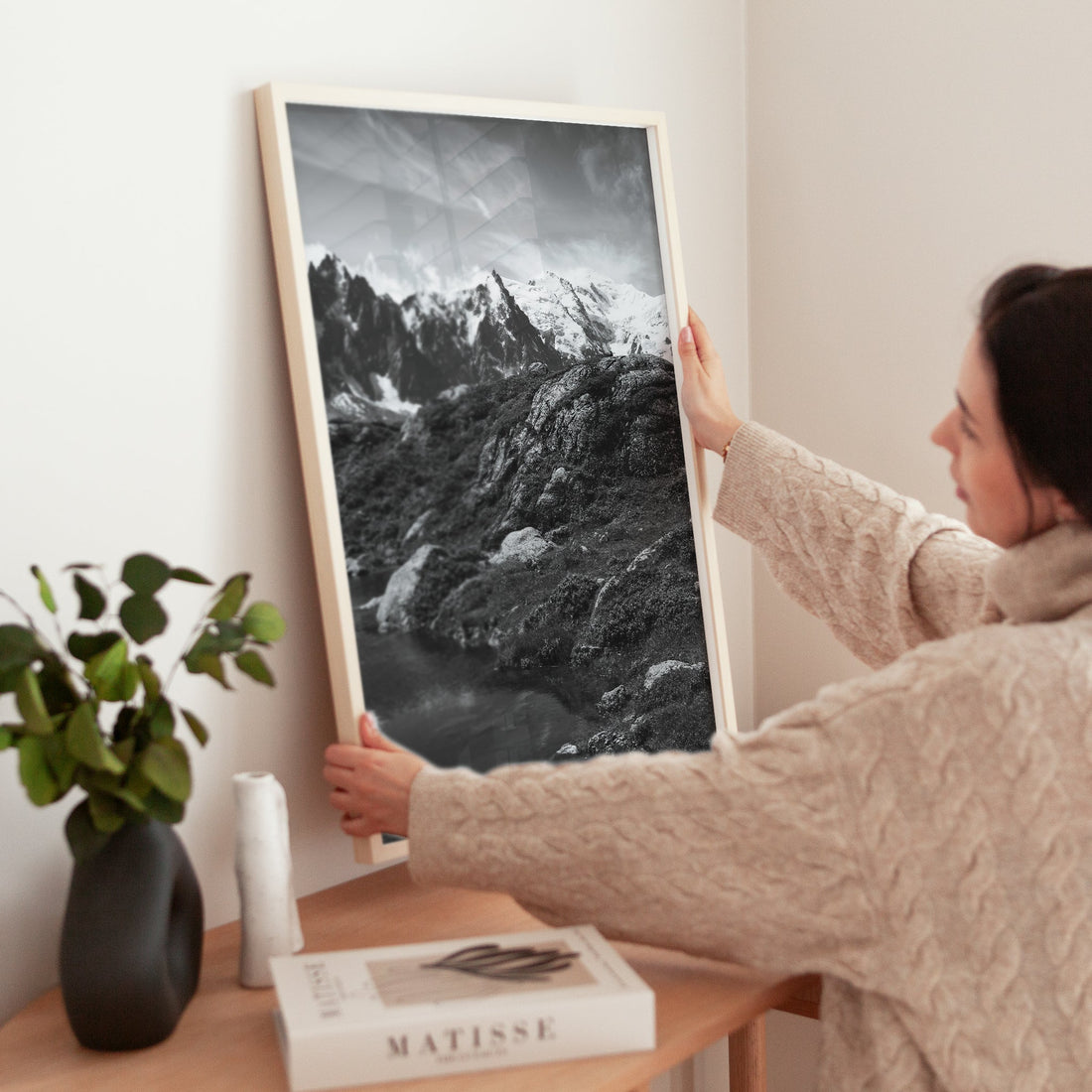 Captivating Mont Blanc wilderness photography print capturing Lac Flégère’s raw and untouched alpine beauty.