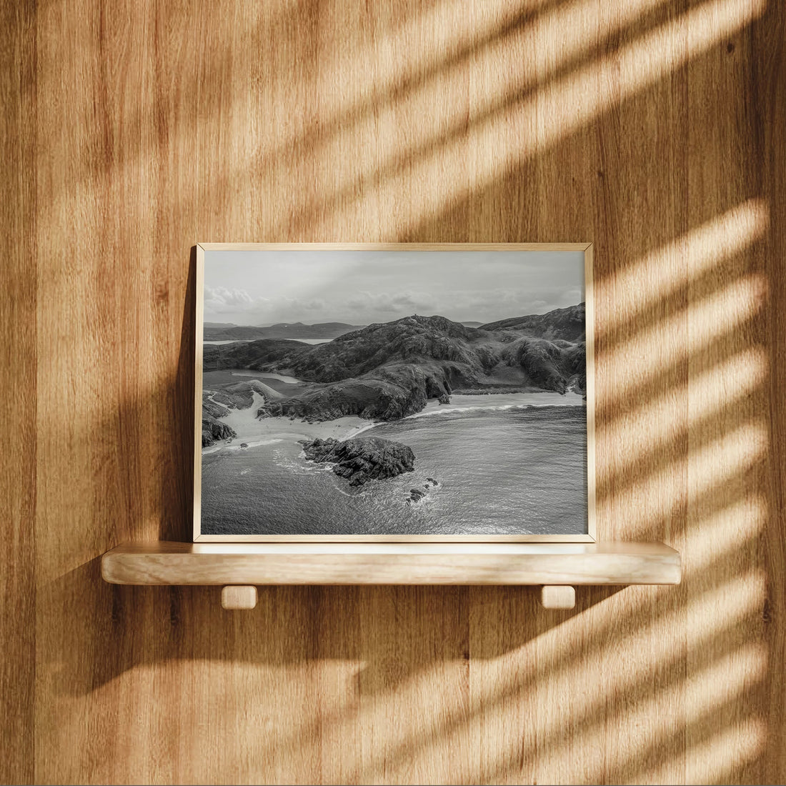 Aerial landscape photograph of Murder Hole Beach, Donegal