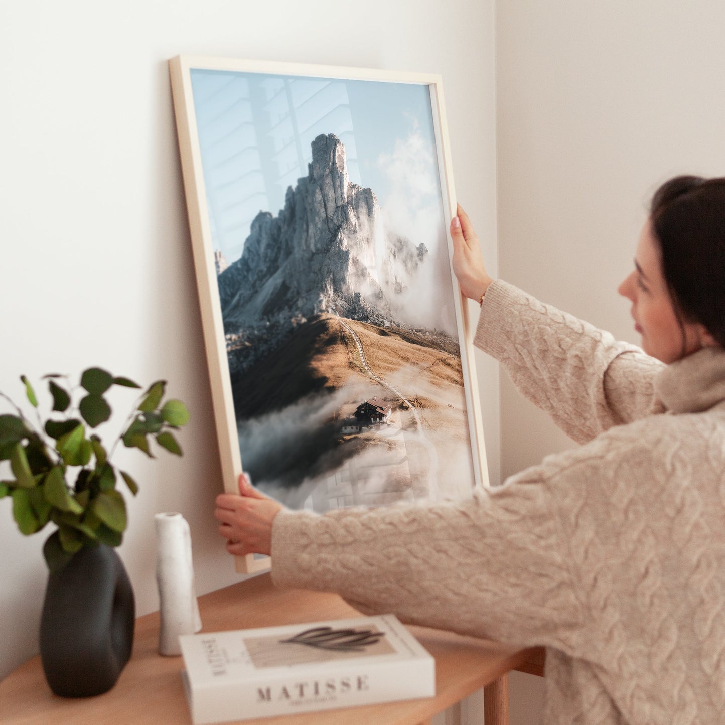 Passo Giau Italy landscape photo print capturing the rugged beauty of the Dolomites.