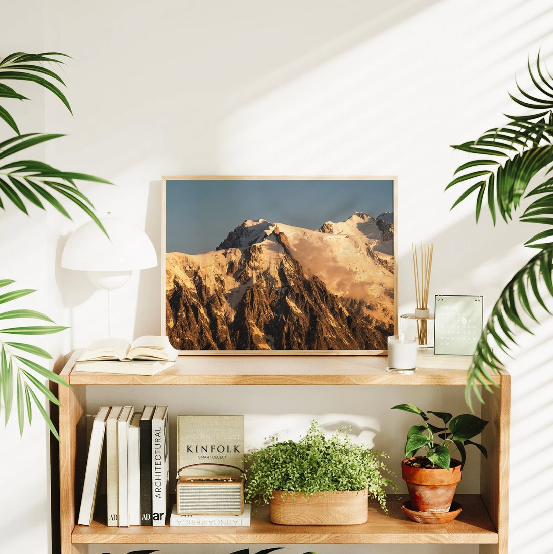 Premium landscape print featuring Aiguille du Midi at first light, a serene and majestic view from the Mont Blanc region.