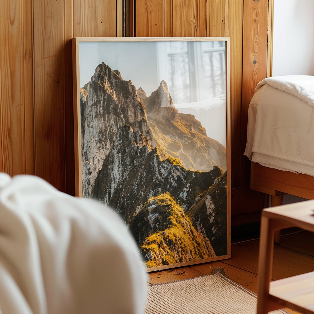 Wall art featuring Schäfler Peak and alpine ridgeline in Switzerland’s Appenzell region