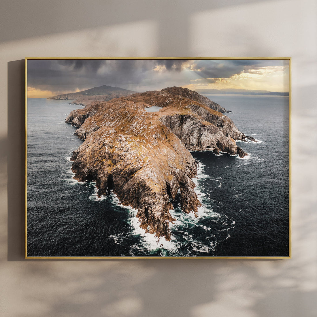 Aerial wall art print of Sheep’s Head Island on the Irish coast.