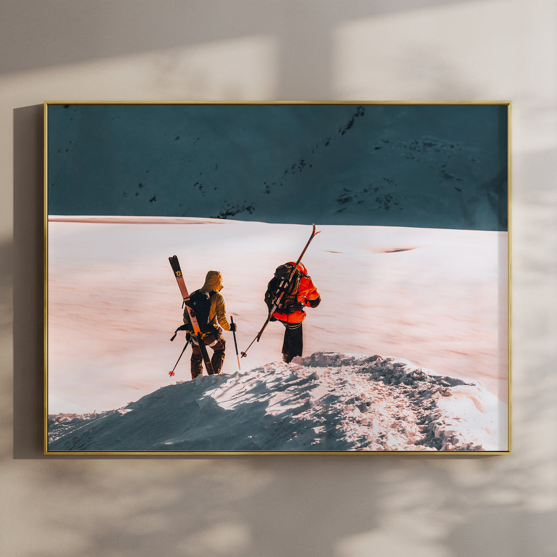 Skiers on the Midi Arête - Chamonix Wall Art Print | Adventure Photography - Chamonix Prints
