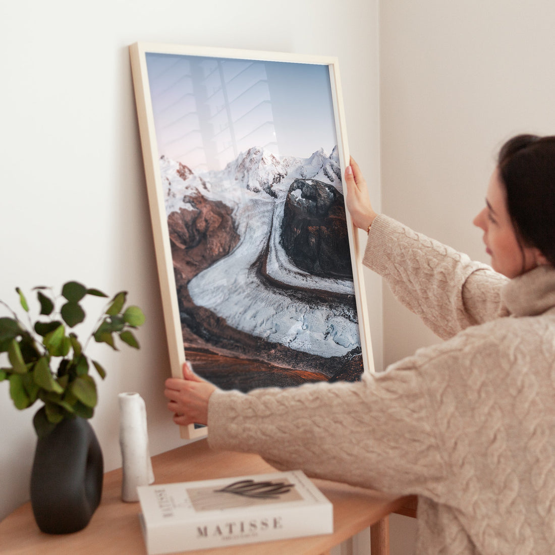 A mesmerizing fine art print of the Swiss Alps, featuring Monte Rosa and the mighty Gorner Glacier.