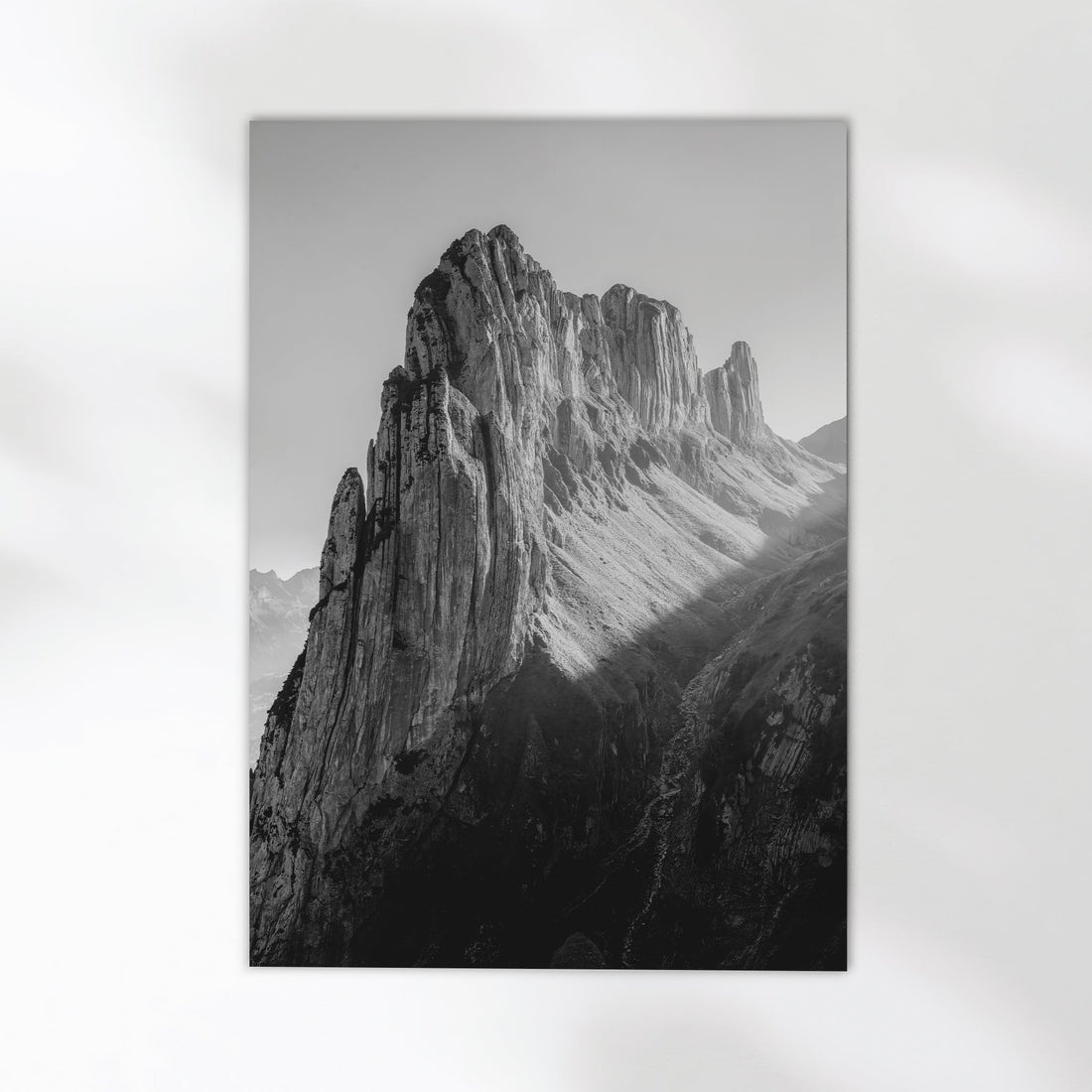 Stunning Swiss Alps photography print featuring Saxer Lücke, ideal for modern decor.
