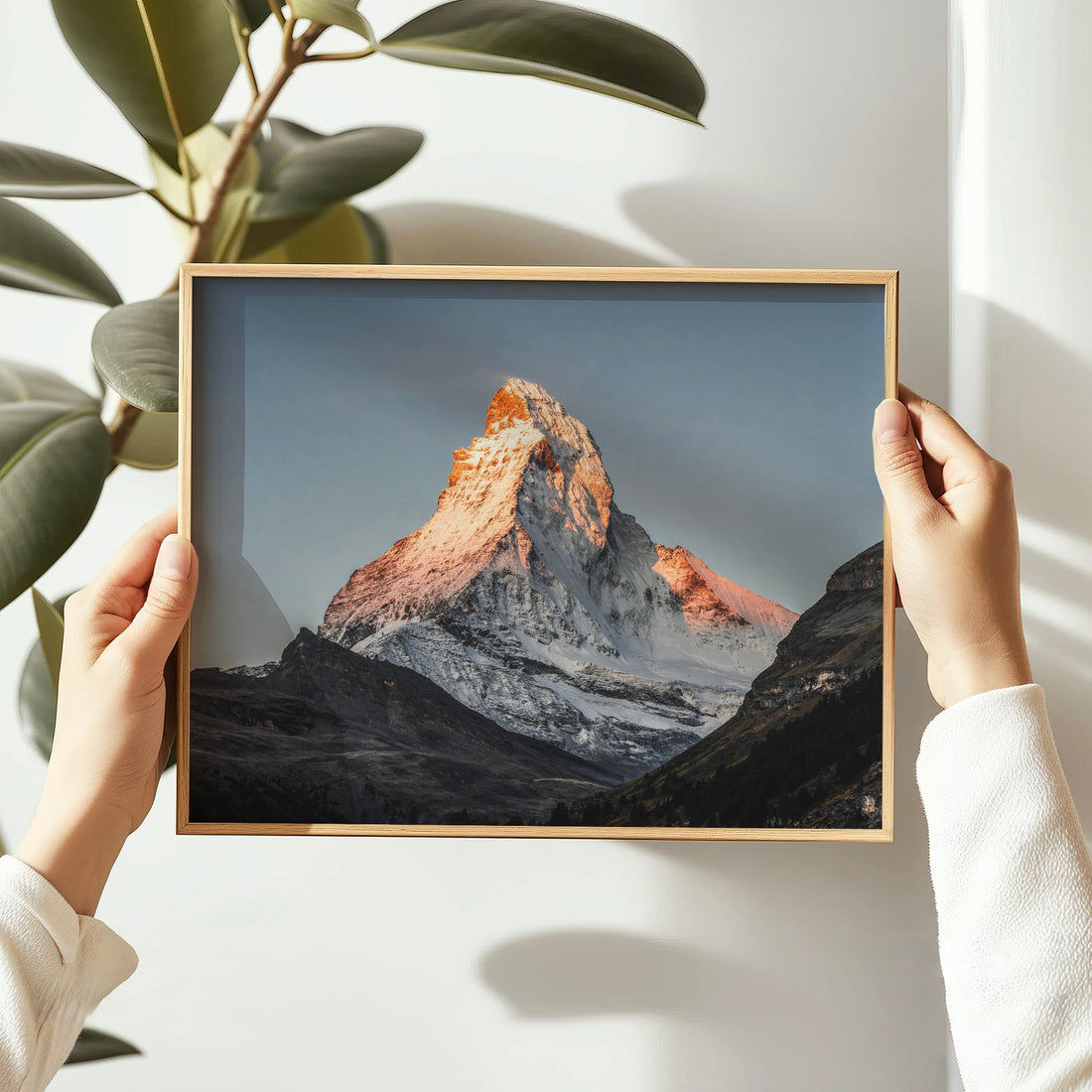 Scenic Switzerland Matterhorn photography print with dramatic alpine views.