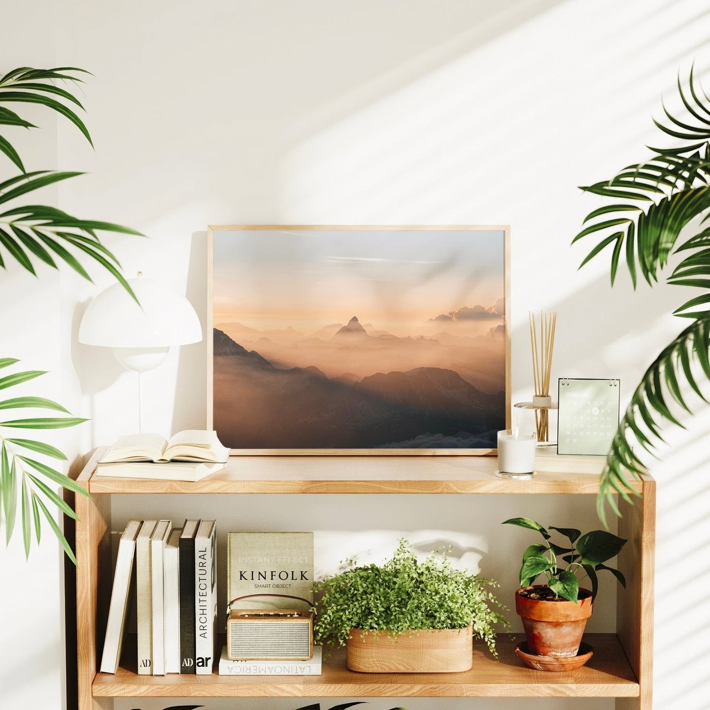 Zermatt Matterhorn art print capturing an ethereal view of the Swiss Alps under golden morning light.