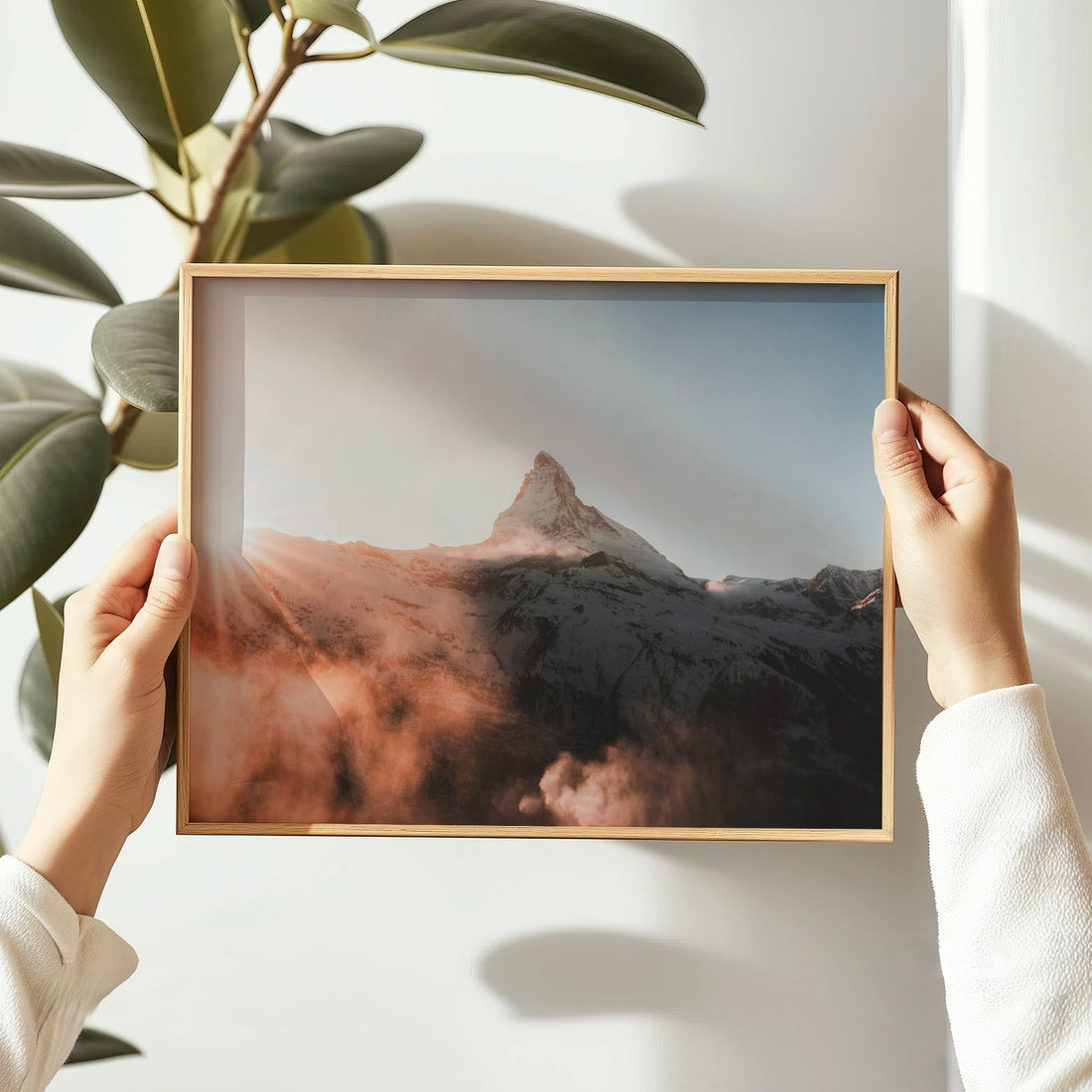 Golden hour at the Matterhorn, captured in this fine art landscape photography print.