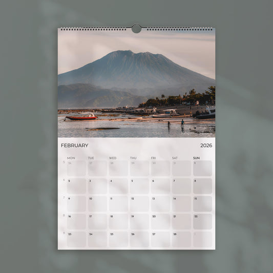 Indonesia 2026 Wall Calendar – Travel & Nature Photography