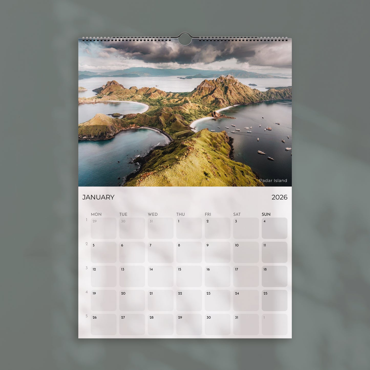 Indonesia 2026 Wall Calendar – Travel & Nature Photography
