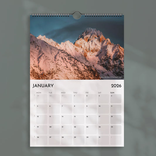 Chamonix 2026  –  Wall Calendar