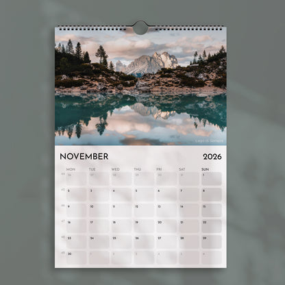 The Alps 2026  –  Wall Calendar