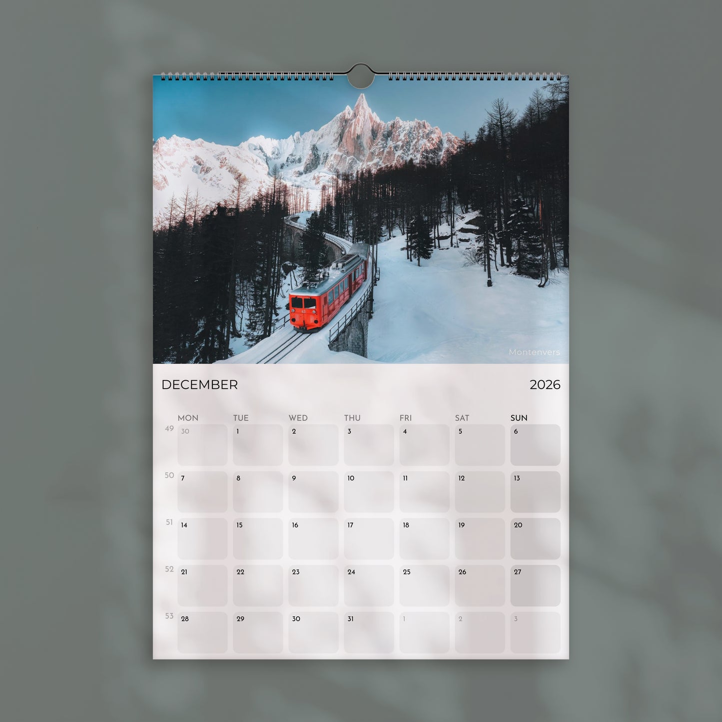 Chamonix Wall Calendar 2026