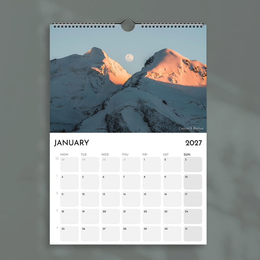 Switzerland 2027 Wall Calendar
