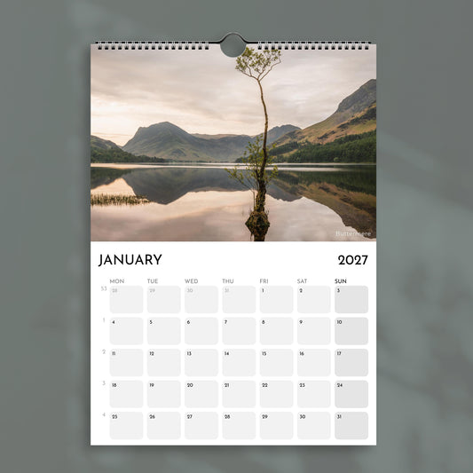 England 2027 Wall Calendar