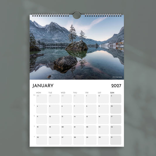 Bavaria 2027 Wall Calendar