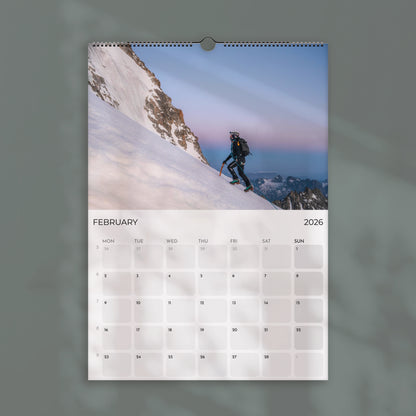 Mountaineering 2026 Wall Calendar - Rock Climbing Photography