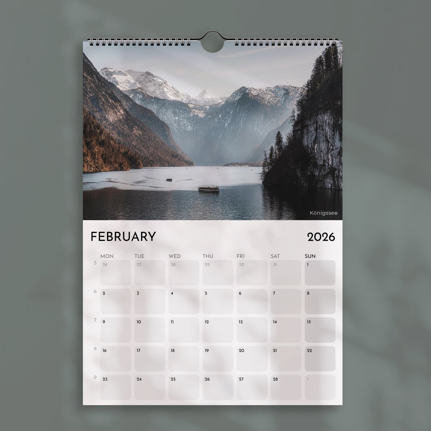The Alps 2026  –  Wall Calendar