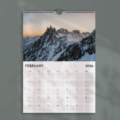 Chamonix 2026  –  Wall Calendar