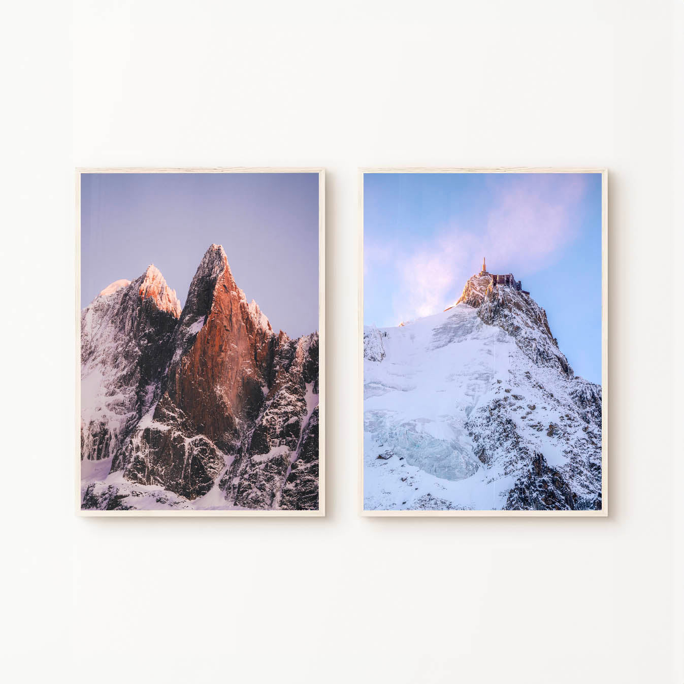 Les Drus & Aiguille du Midi - Set of 2