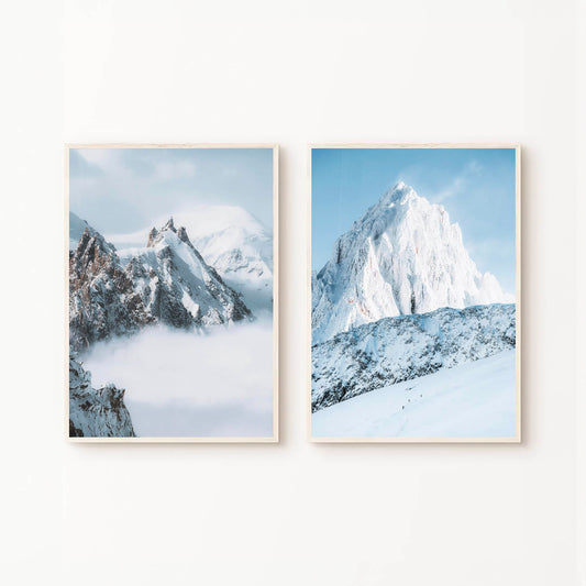 Aiguille du Midi & Aiguille du Chardonnet - Set of 2