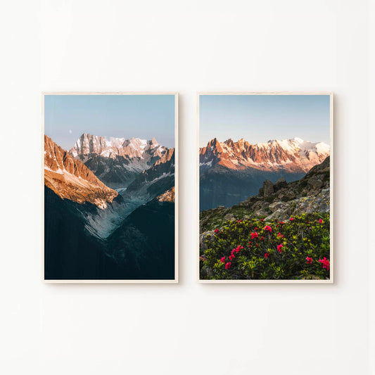 Mer de Glace & Aiguille de Chamonix - Set of 2