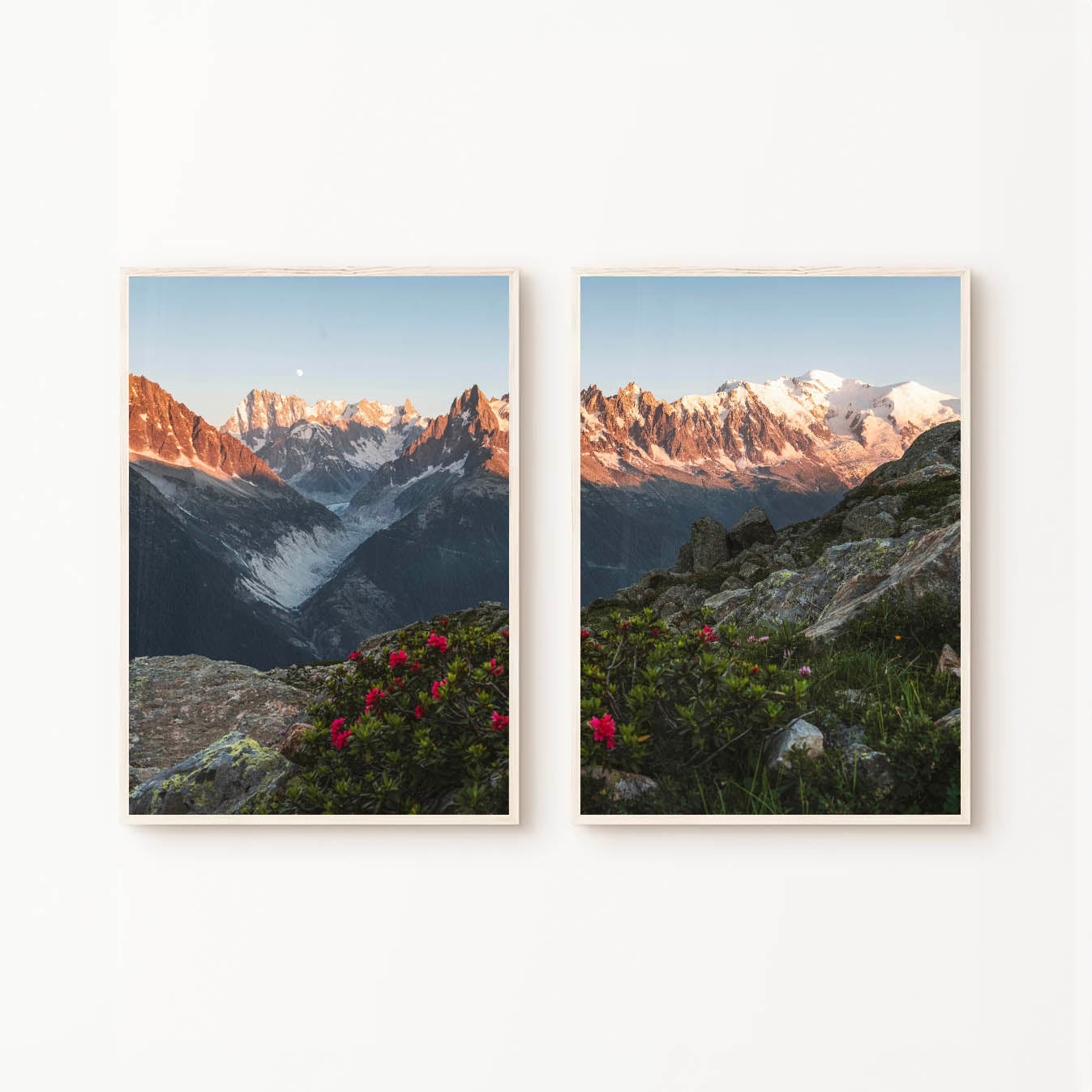 Mer de Glace & Mont Blanc - Set of 2