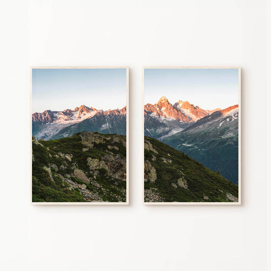 Les Drus Panorama - Set of 2