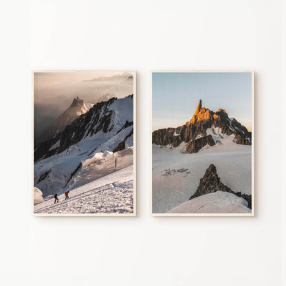 Aiguille du Midi & Dent du Géant - Set of 2