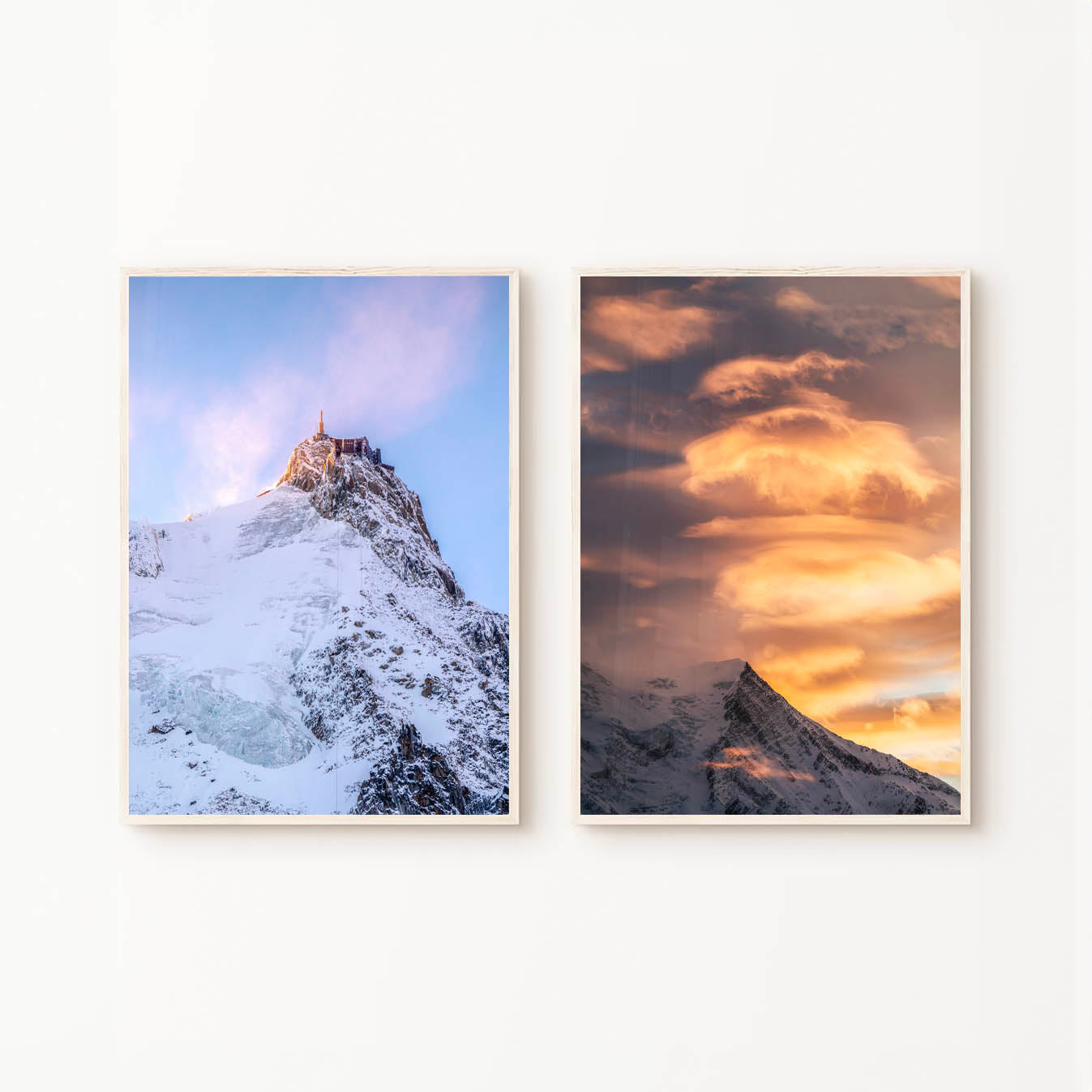 Aiguille du Midi & Aiguille du Goûter - Set of 2