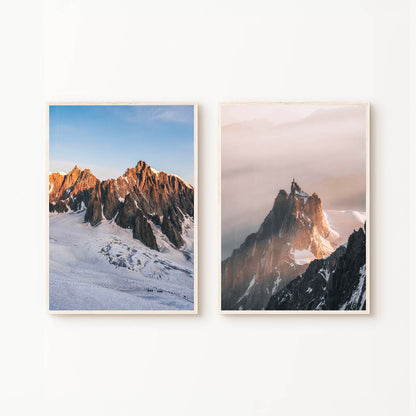 Mont Blanc du Tacul & Aiguille du Midi - Set of 2