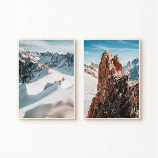 Midi Arête & Aiguille d'Entrèves - Set of 2