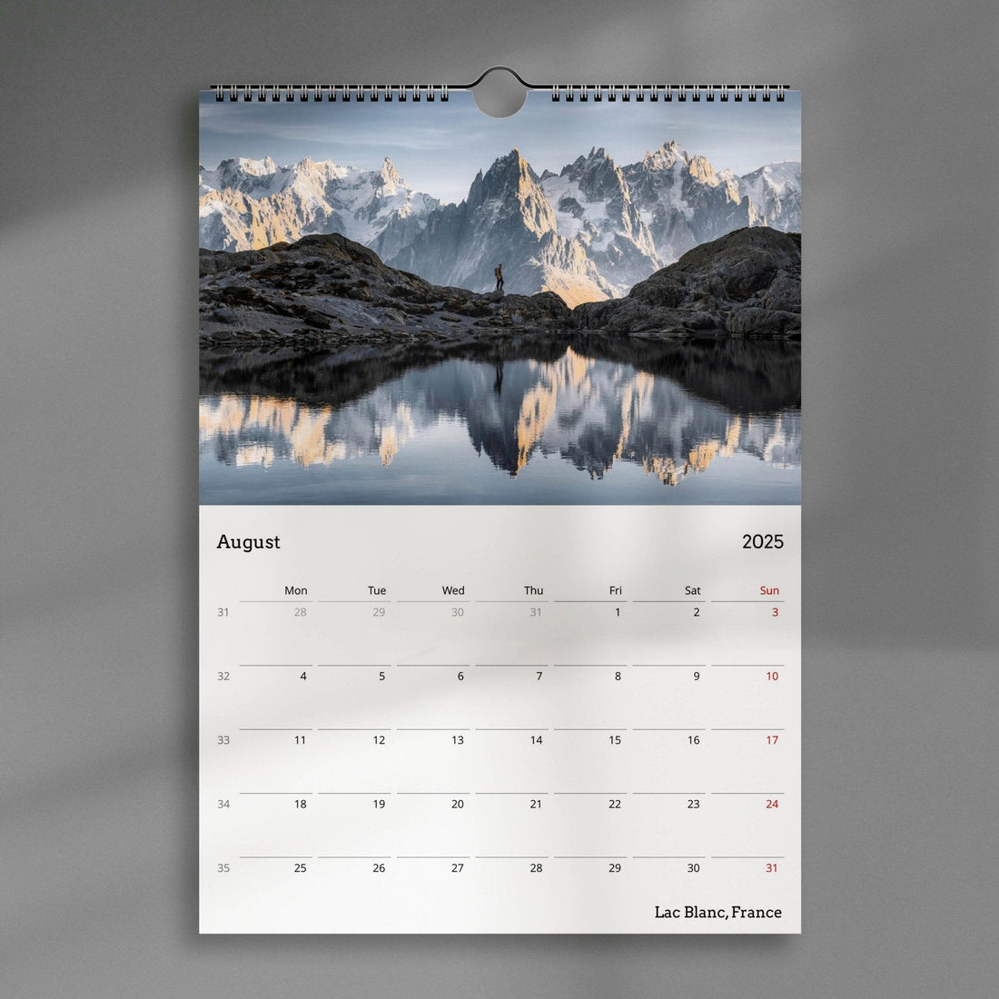 The Alps Calendar 2025 - Chamonix Prints
