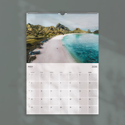 Indonesia 2026 Wall Calendar – Travel & Nature Photography
