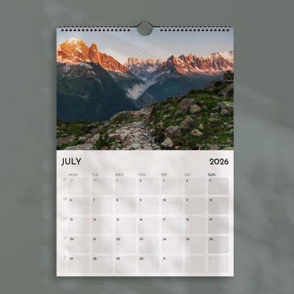 Chamonix 2026  –  Wall Calendar
