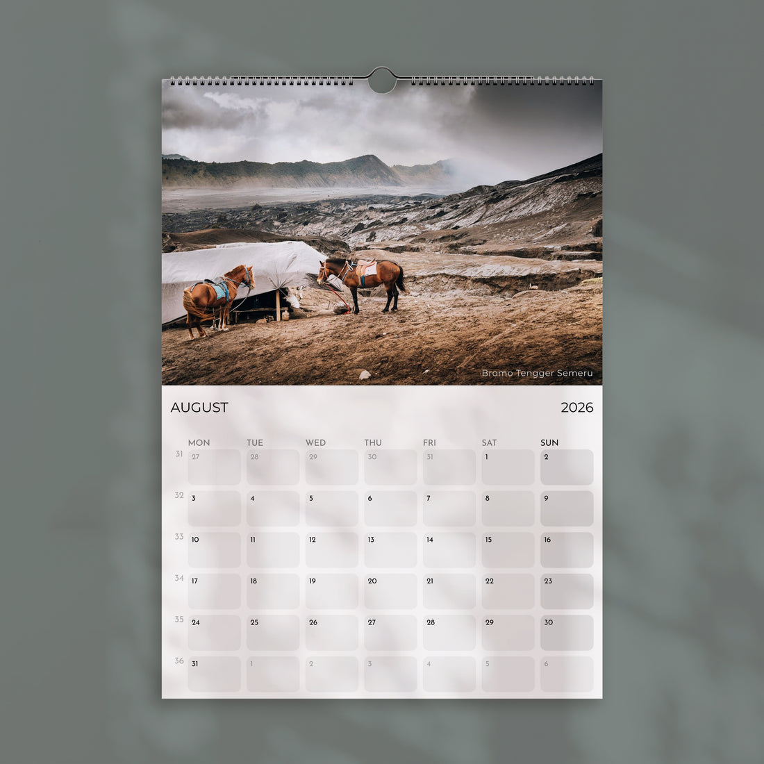 Indonesia 2026 Wall Calendar – Travel & Nature Photography