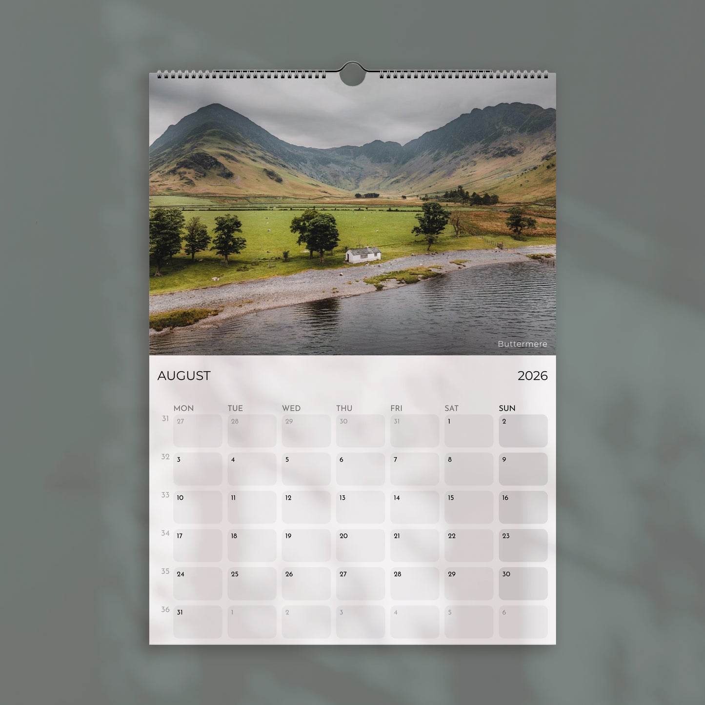 England 2026 Wall Calendar – British Landscape Photography