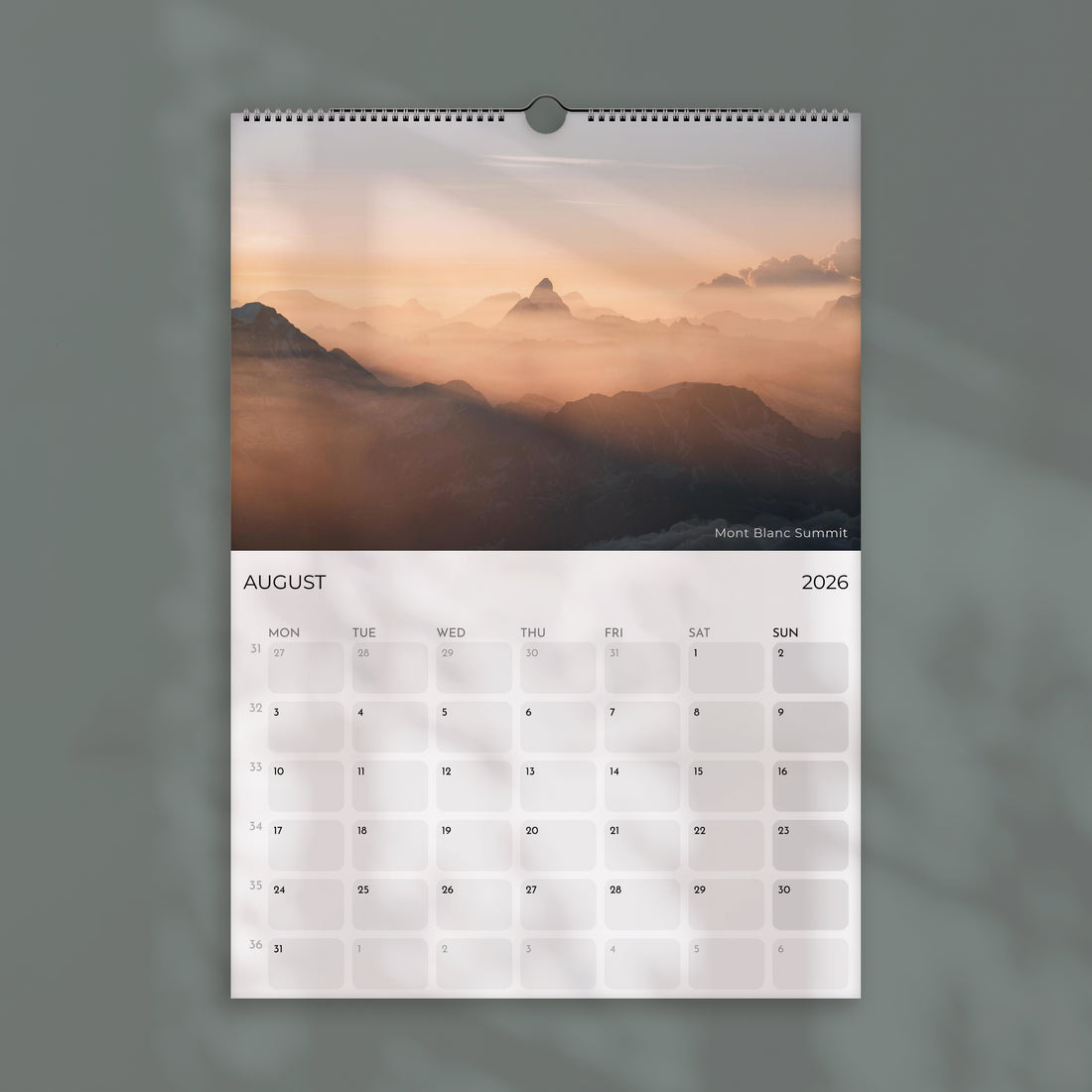 Chamonix Wall Calendar 2026