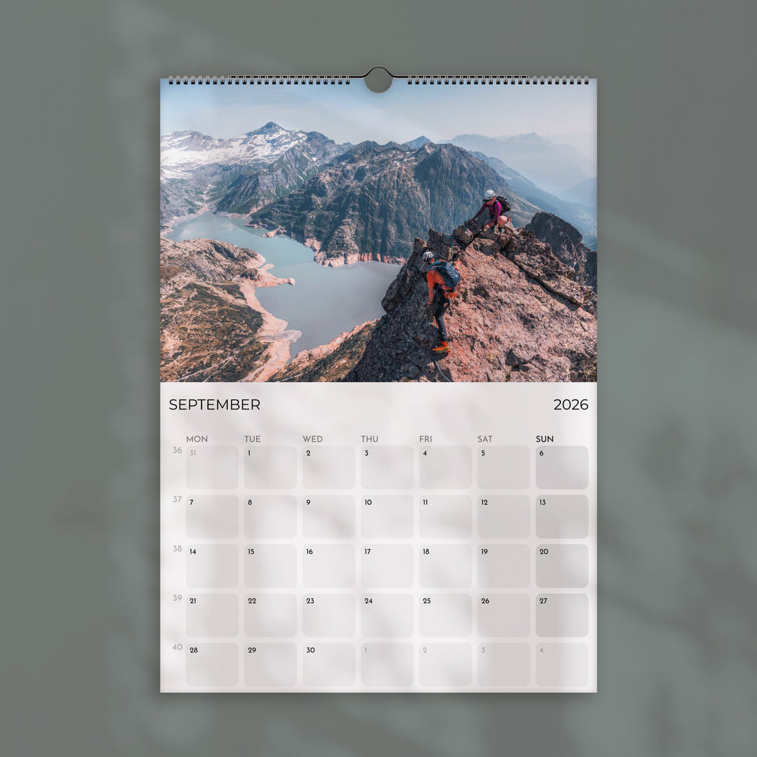 Mountaineering 2026 Wall Calendar - Rock Climbing Photography