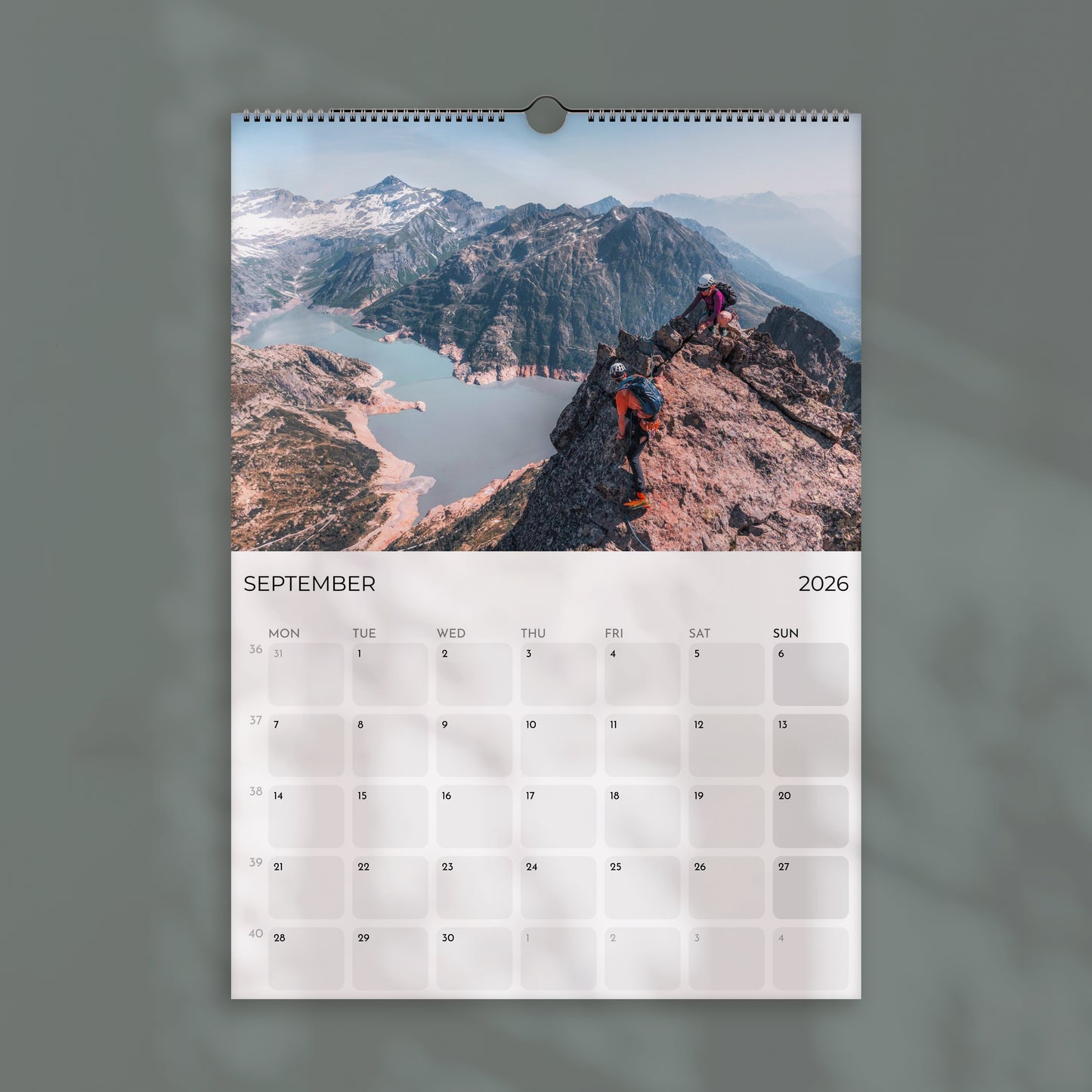 Mountaineering 2026 Wall Calendar - Rock Climbing Photography