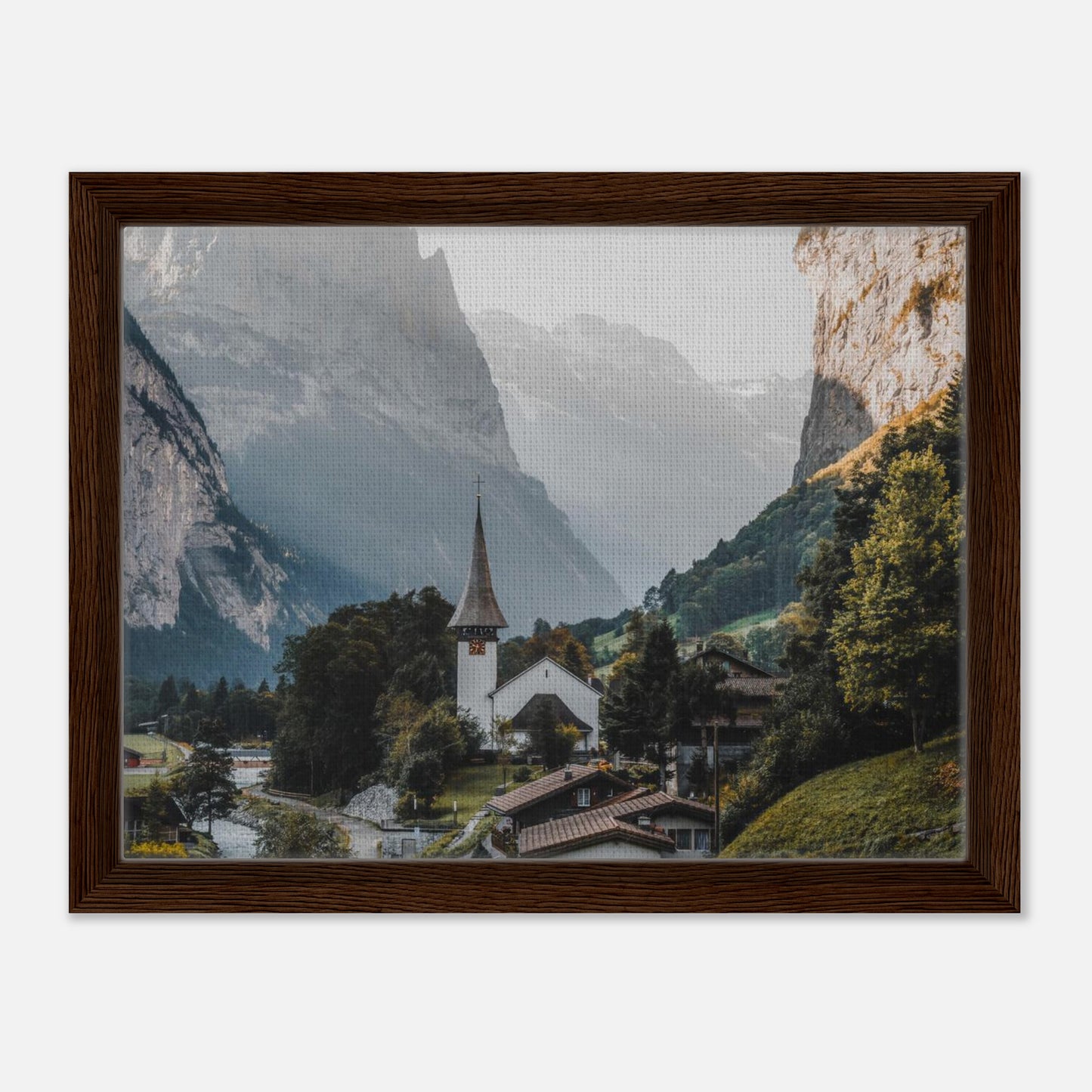 Framed Canvas - 12 x 16 inch (choice of black, wood or dark wood.