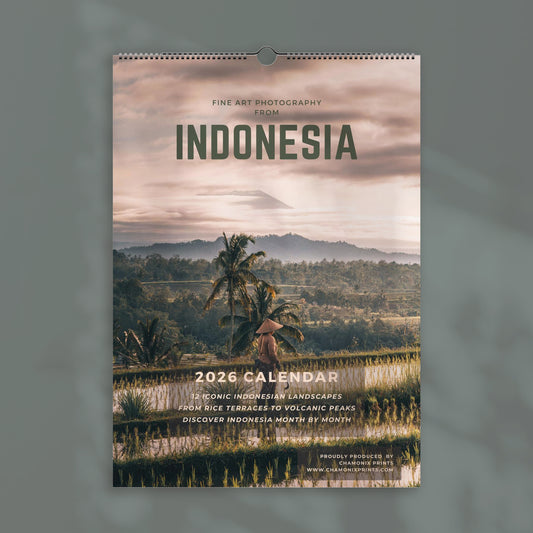 Indonesia 2026 Wall Calendar – Travel & Nature Photography